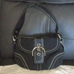 Coach Mini Handbag Signature Collection Black Bag